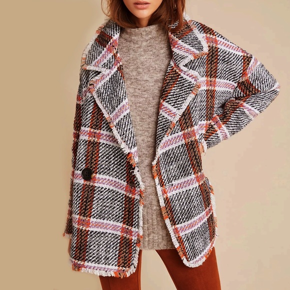 Anthropologie Karrie Tweed Coat - Picture 2 of 7